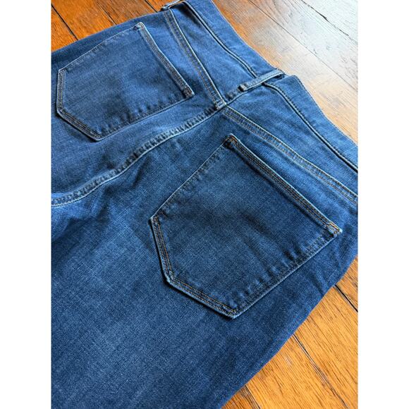 GAP Denim 'True Skinny' Buttonfly Fringe Hem Jeans Women sz 30 - Picture 6 of 12